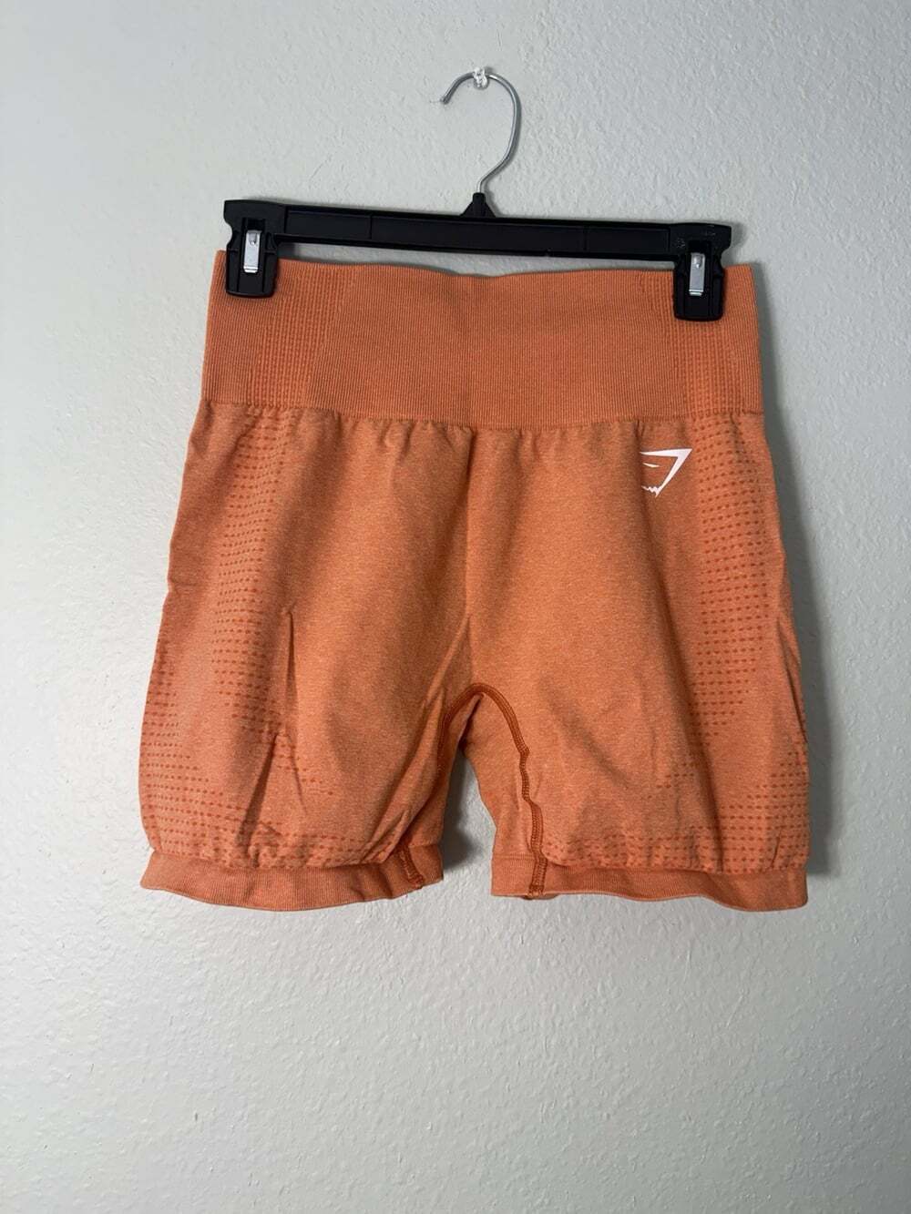 Gymshark Vital Seamless 2.0 Women's Gym Workout Shorts Apricot Orange, Size M